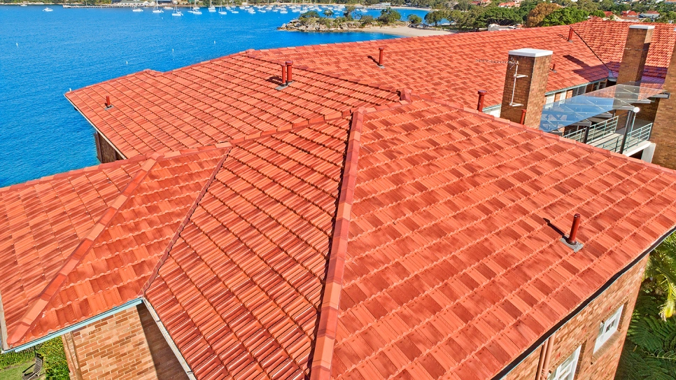 A freshly repaired roof of a home in Canberra.